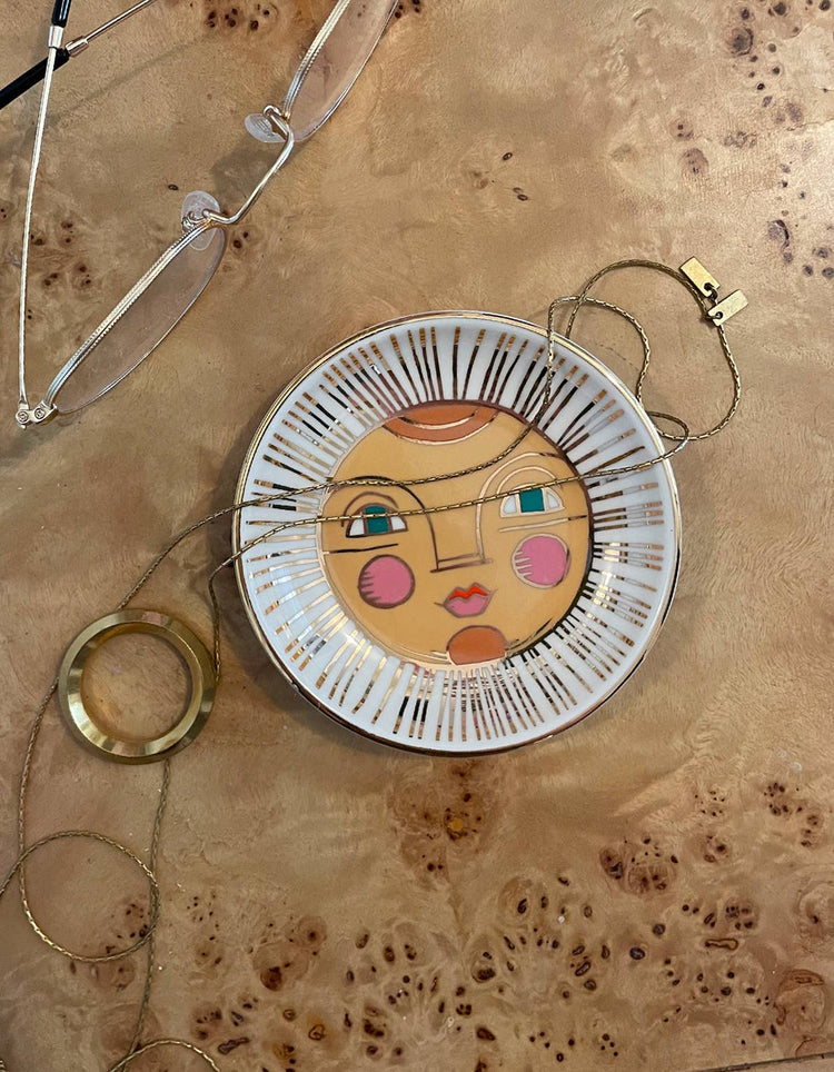 Sun Porcelain Trinket Dish