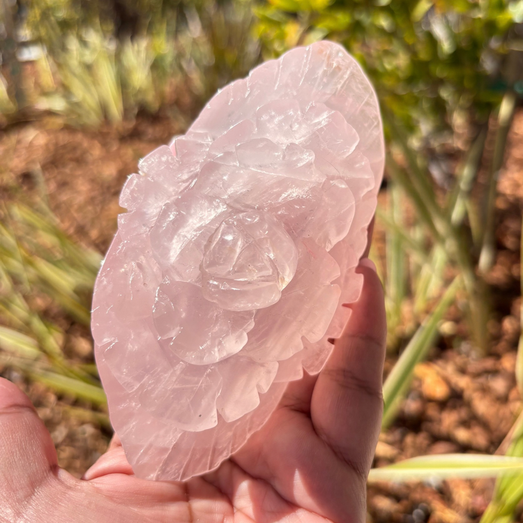 Rose Quartz Flower