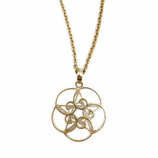 Celestial Spiral Star Necklace