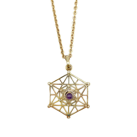 Amethyst Sacred Geometry Necklace