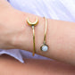 Moonstone Crescent Bangle