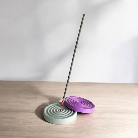 Spiral Concrete Incense Holder