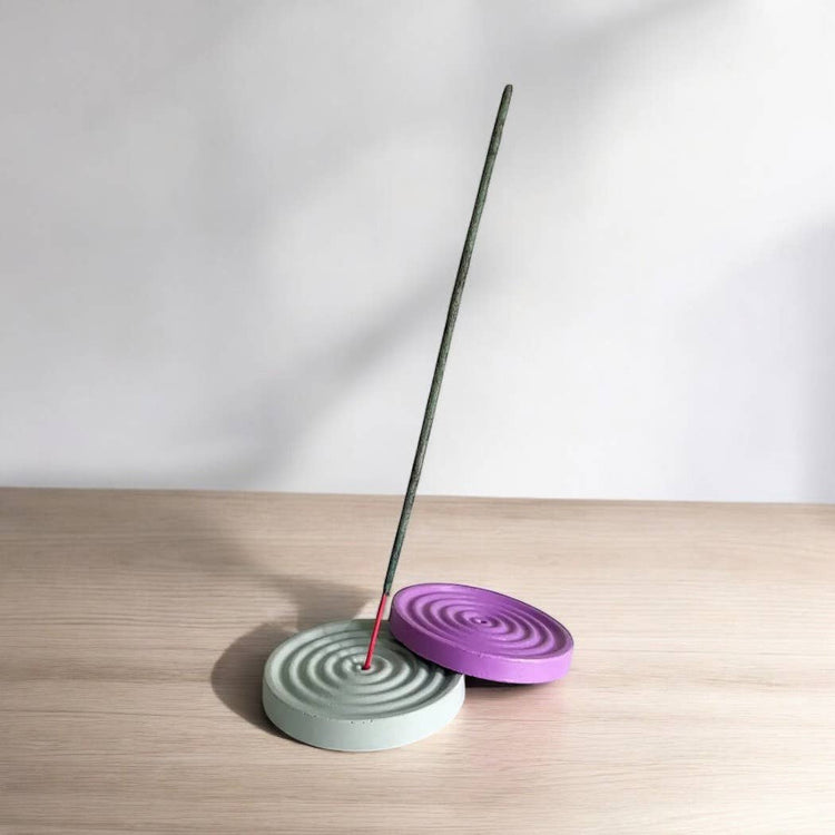 Spiral Concrete Incense Holder