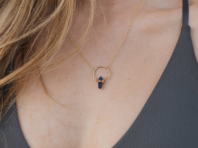 Crest Amethyst Necklace