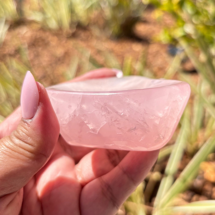 Rose Quartz Heart Bowl