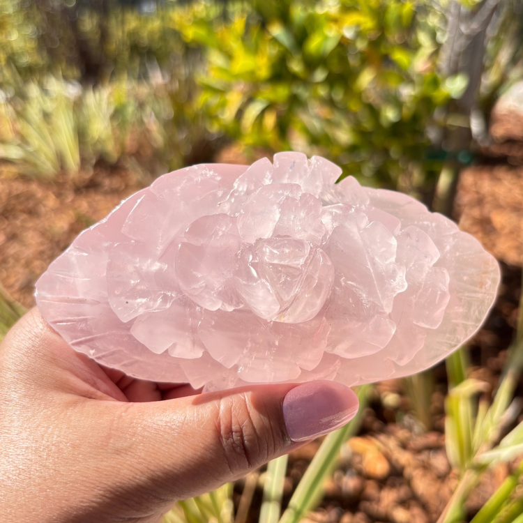 Rose Quartz Flower