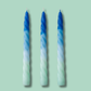 Aura Twisted Taper Candles | Blue Moon