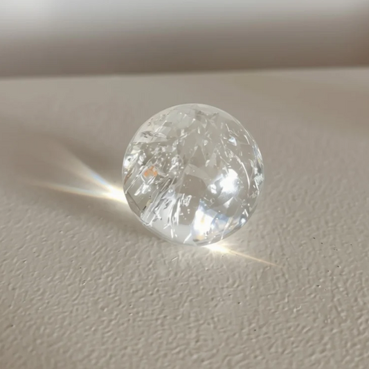 Clear Quartz Rainbow Sphere