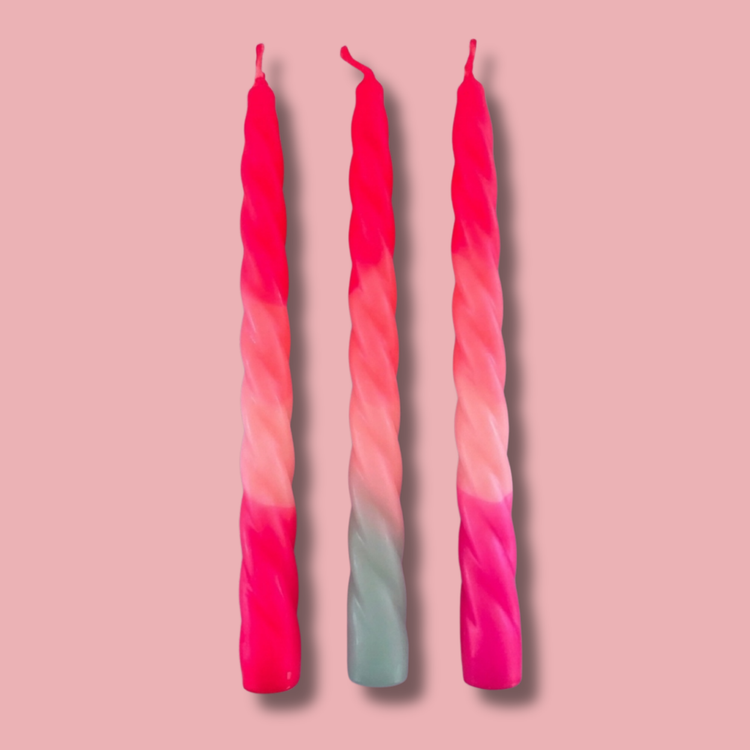 Aura Twisted Taper Candles | Dreamscape